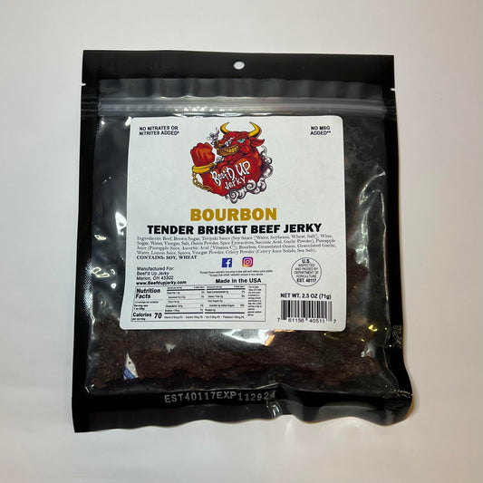 Bourbon Tender Brisket Beef Jerky 2.5oz