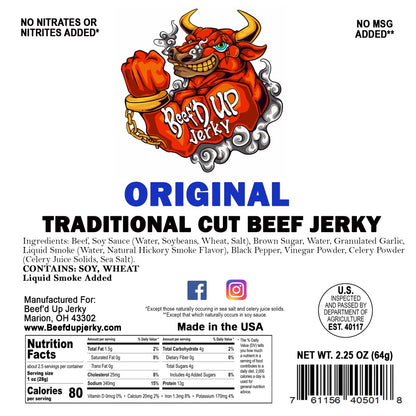 Original Traditional Cut Beef Jerky 2.25oz