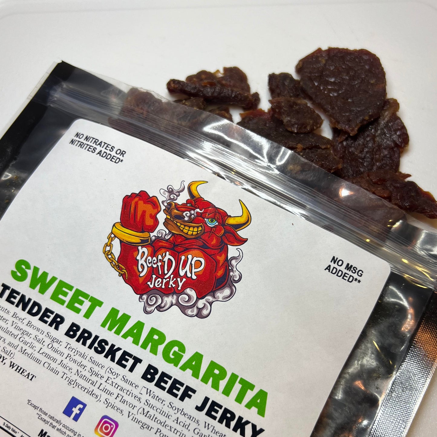 Sweet Margarita Tender Brisket Beef Jerky 2.5oz